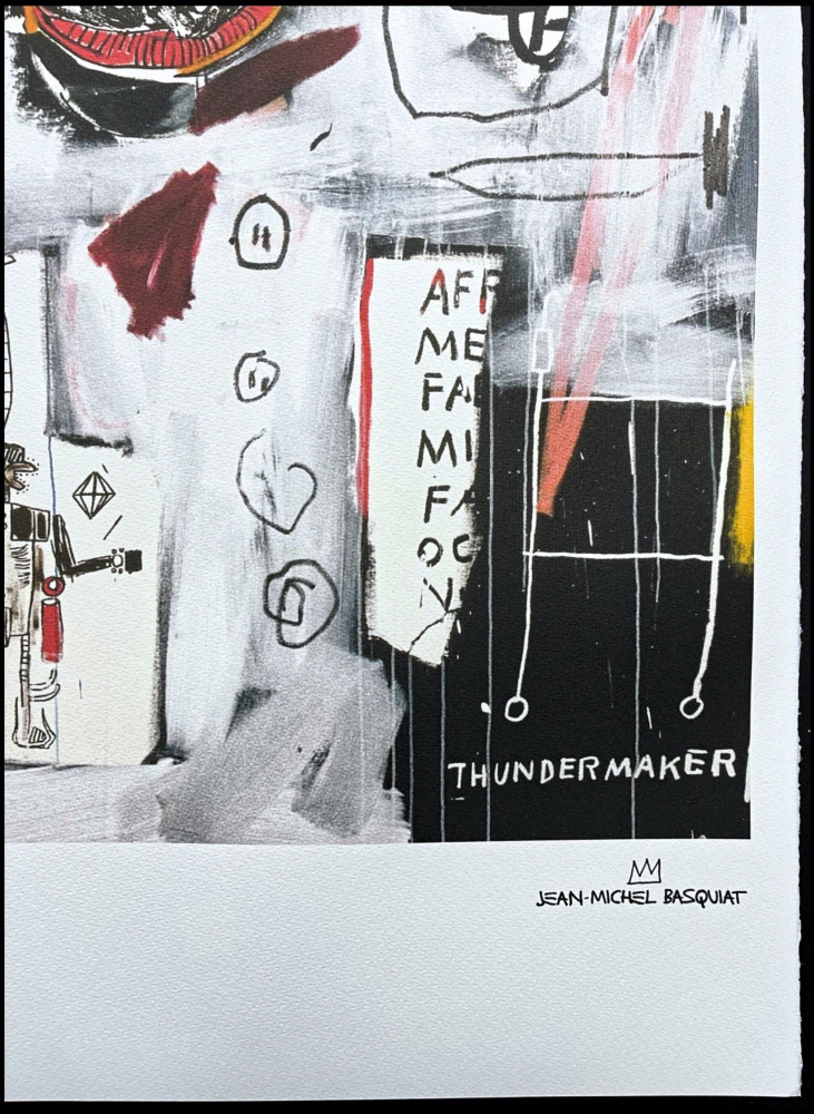 Jean-Michel Basquiat - Thundermaker 230/300 - limitovaná edice, signováno, 50x70cm 