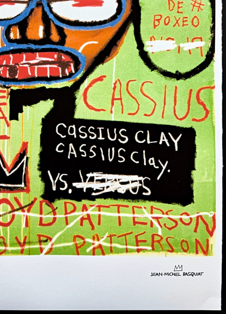 Jean-Michel Basquiat - Cassius Clay 222/300 - limitovaná edice, signováno, 50x70cm