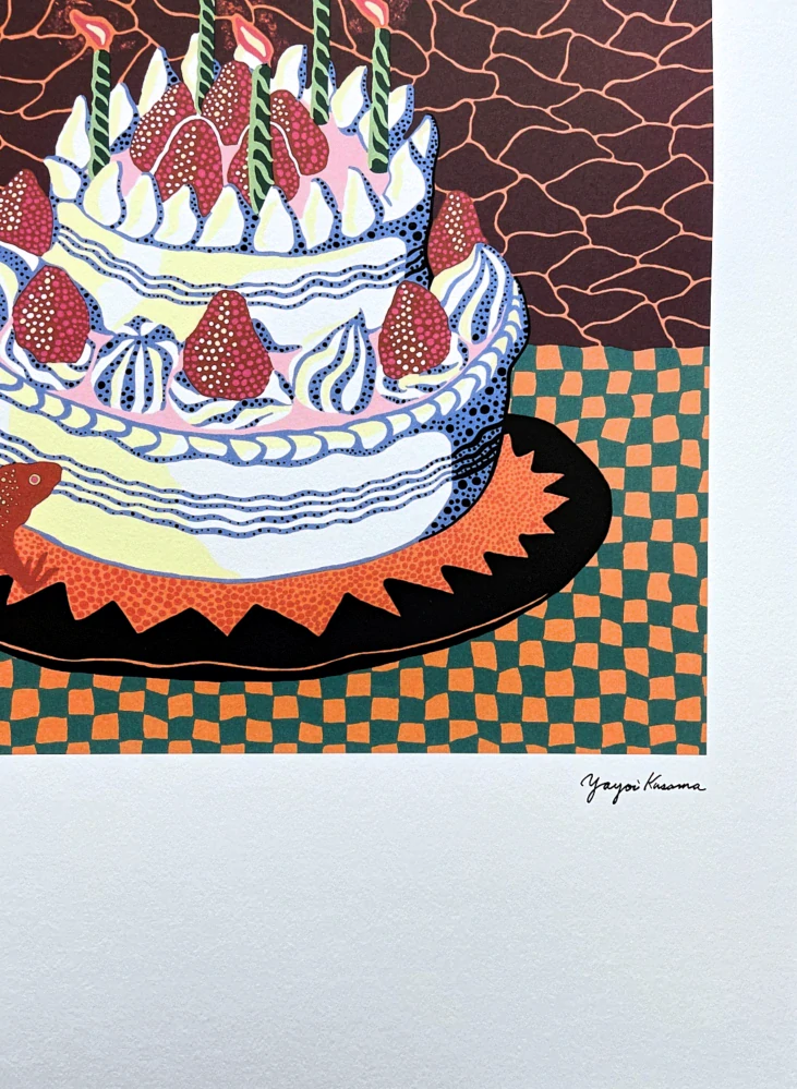 Yayoi Kusama - Night x/500 - signováno, číslovaná edice, 50x65 cm