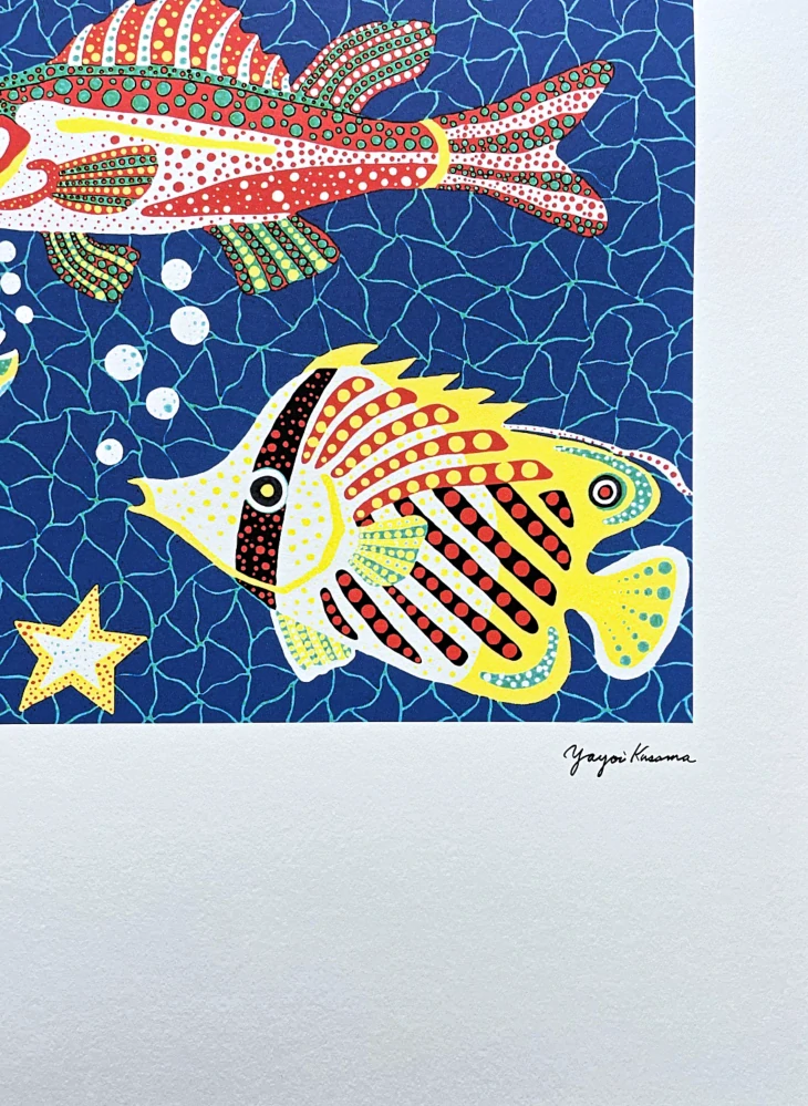 Yayoi Kusama - Sea 11/500 - signováno, číslovaná edice, 50x65 cm