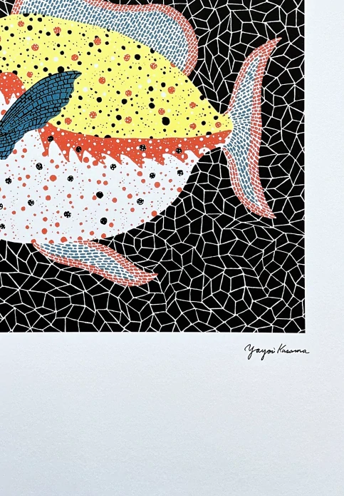 Yayoi Kusama - Fish 21/500 - signováno, číslovaná edice, 50x65 cm