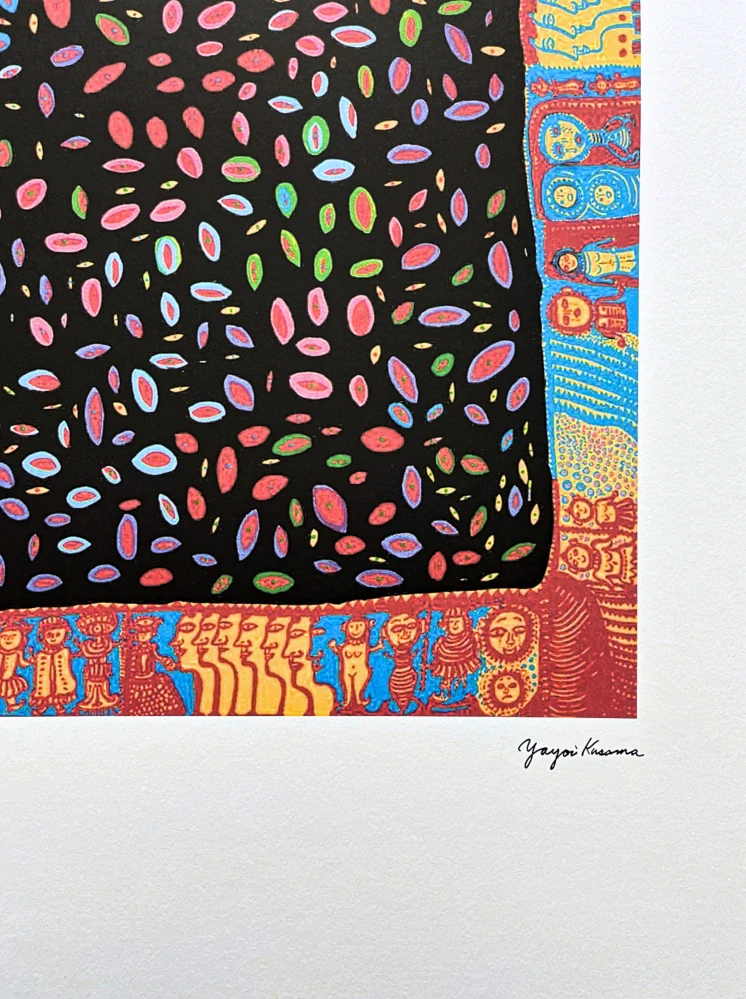 Yayoi Kusama - Time goes by death approaches 102/500 - signováno, číslovaná edice, 50x65 cm