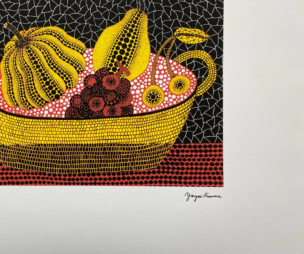 Yayoi Kusama - Pumpkin and Fruits x/500 - signováno, číslovaná edice, 50x65 cm