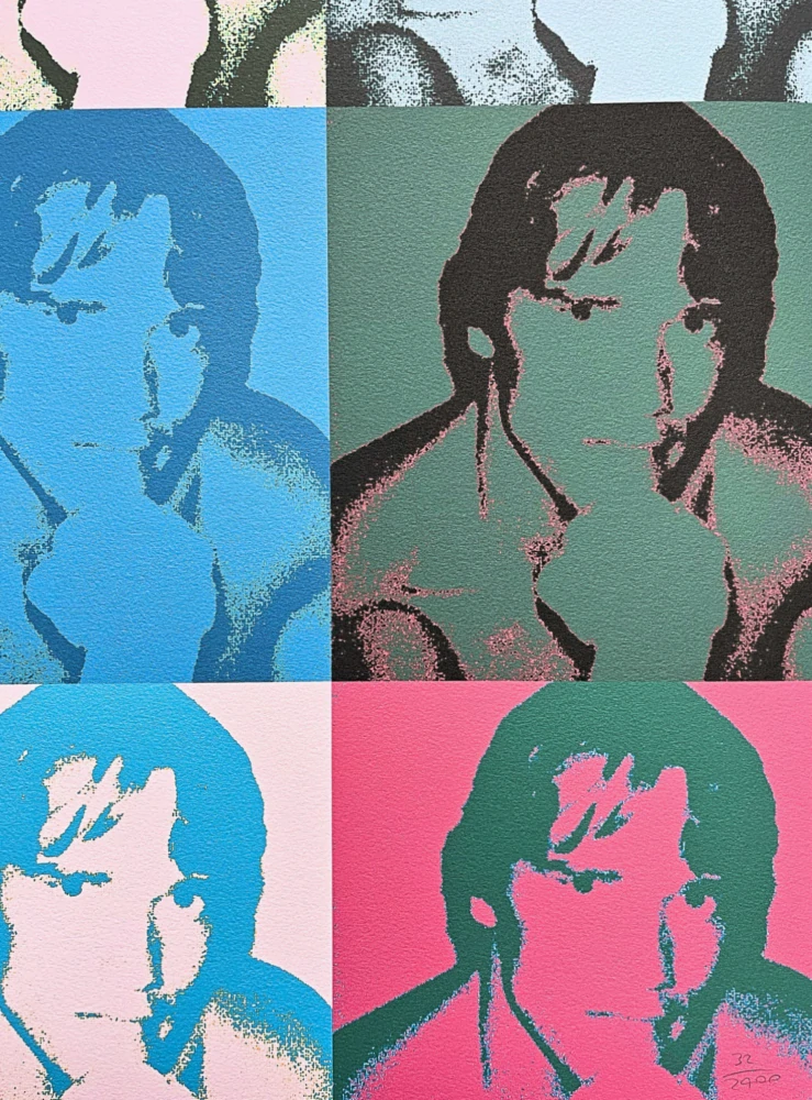 Andy Warhol - Arnold Schwarzenegger x/2400 - 60x60 cm, limitovaná edice CMOA s certifikátem