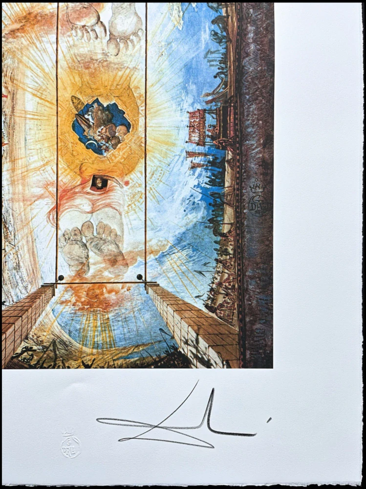 Salvador Dalí - The Dalinian Triangle - signováno, limitovaná edice, 50x66cm