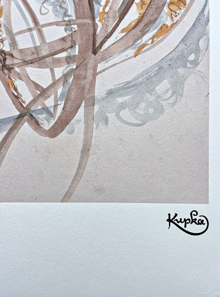František Kupka - Lignes Animees 28/350 - František Kupka - limitovaná edice s certifikátem, 50x70cm