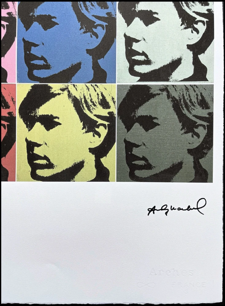 Andy Warhol - 9x self-portrait 34/100 - edice Leo Castelli s certifikátem