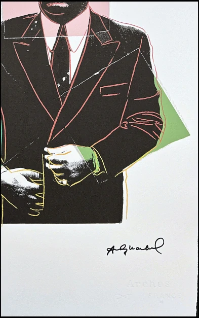 Andy Warhol - John Gotti hnědý 62/100 - edice Leo Castelli s certifikátem