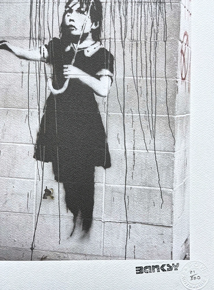 Banksy - Nola 21/150 - číslovaná edice s certifikátem, razítko, 35x50cm
