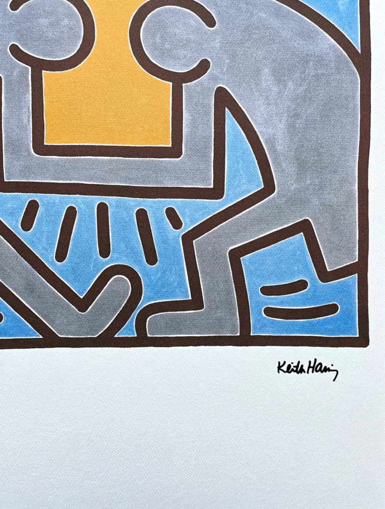 Keith Haring - Communication 92/150 - signováno, limitovaná edice s certifikátem, 50x70 cm