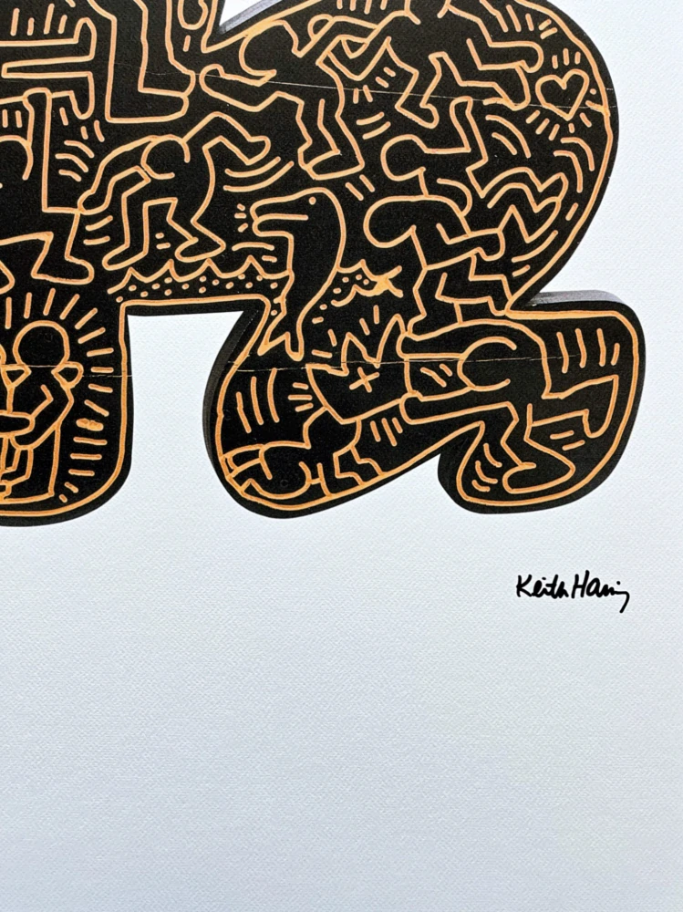 Keith Haring - Black Baby 136/150 - signováno, limitovaná edice s certifikátem, 50x70 cm