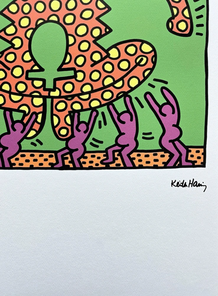 Keith Haring - Fertility suit v 46/150 - signováno, limitovaná edice s certifikátem, 50x70 cm