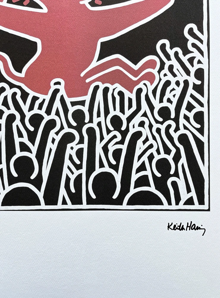 Keith Haring - Musician dog 41/150 - signováno, limitovaná edice s certifikátem, 50x70 cm