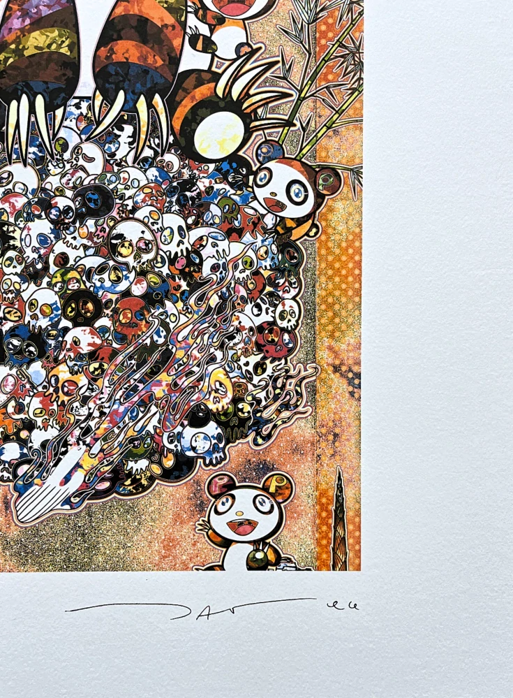 Takashi Murakami - Panda family 59/300- signováno, číslovaná edice, 50x65 cm