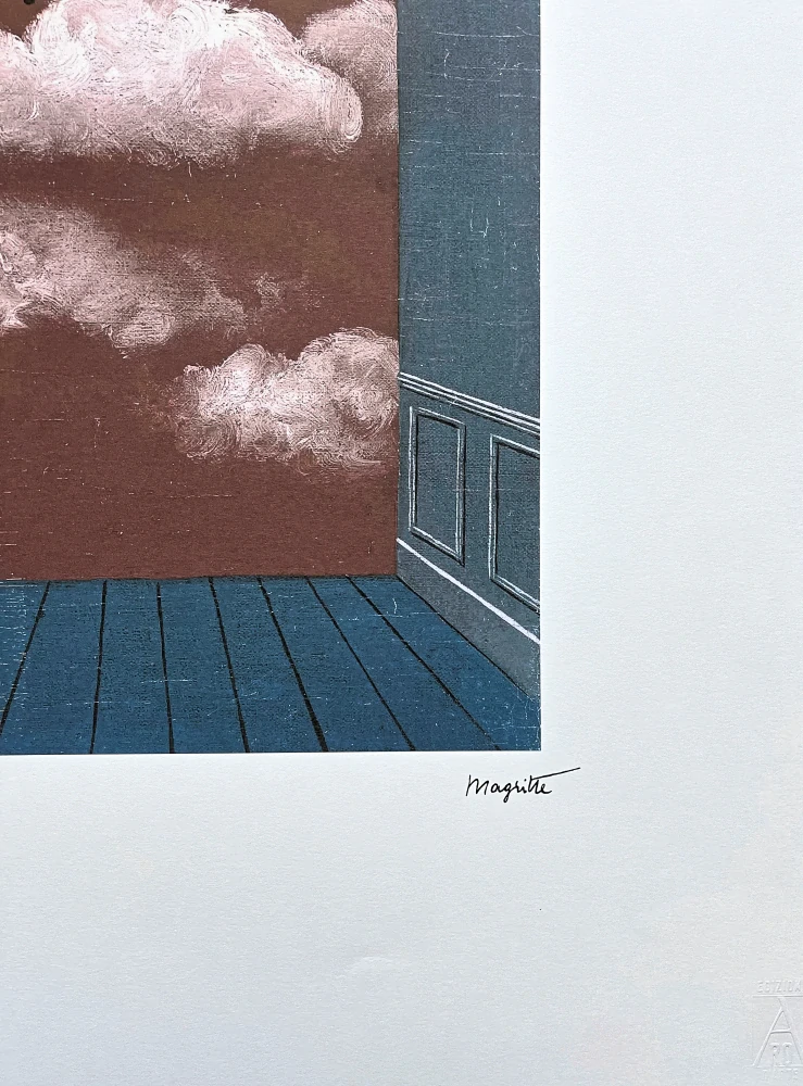 René Magritte - Le Changement des Couleurs 52/100 - limitovaná edice, 50x70cm