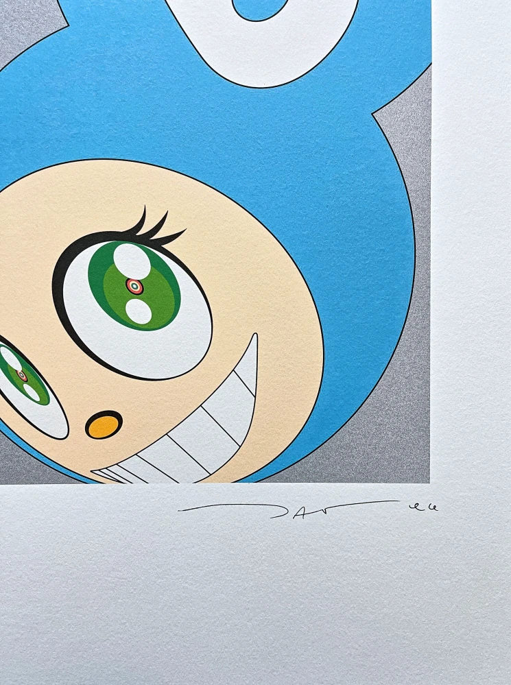 Takashi Murakami - And Then Aqua Blue 96/300- signováno, číslovaná edice, 50x65 cm