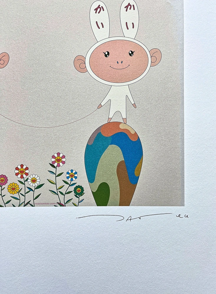 Takashi Murakami - Kiki with Moss 50/300- signováno, číslovaná edice, 50x65 cm
