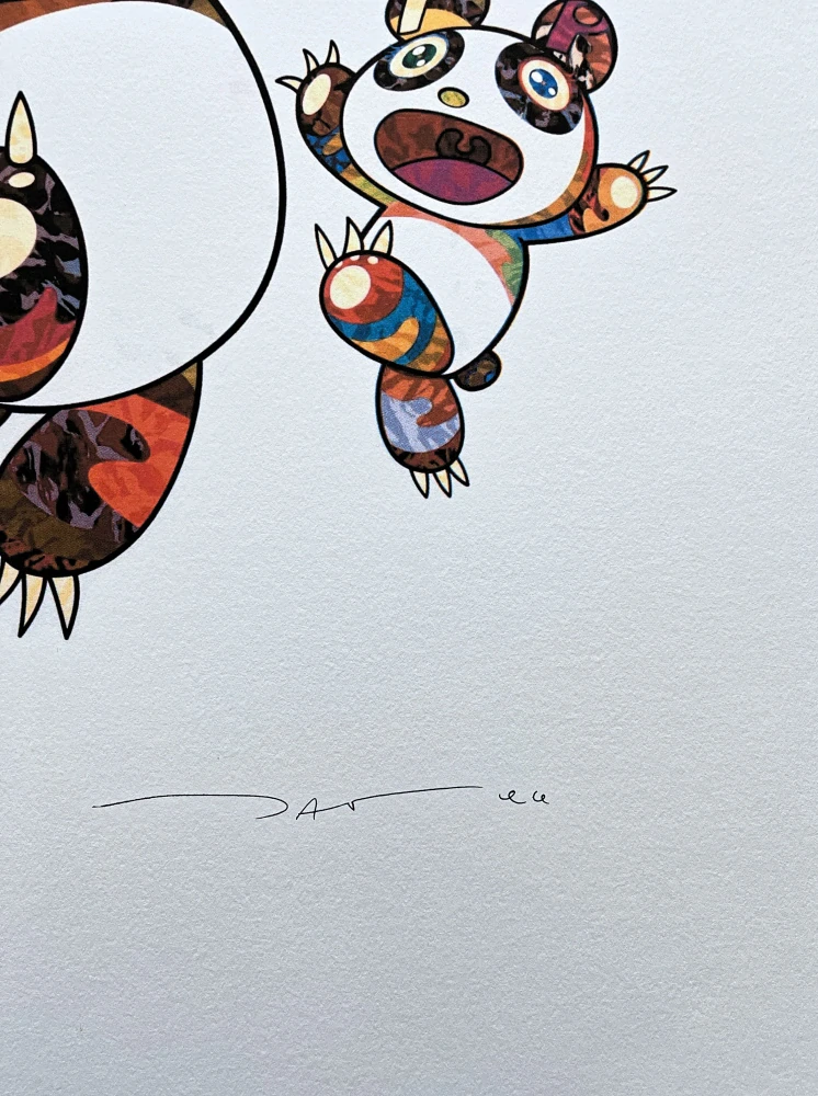 Takashi Murakami - Panda Parent and Cub II 100/300- signováno, číslovaná edice, 50x65 cm