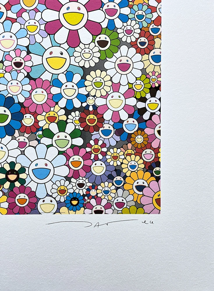 Takashi Murakami - I Look Back and There my Beautiful Memories 80/300- signováno, číslovaná edice, 50x65 cm