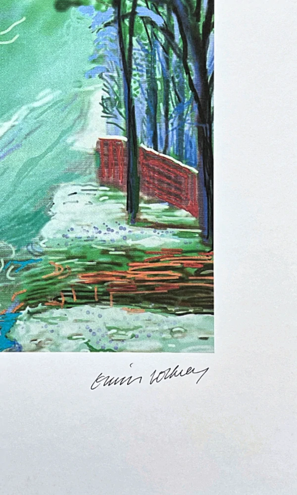 David Hockney - The Arrival of Spring in Woldgate - 3th January 116/500 - limitovaná edice s certifikátem, 35x50 cm