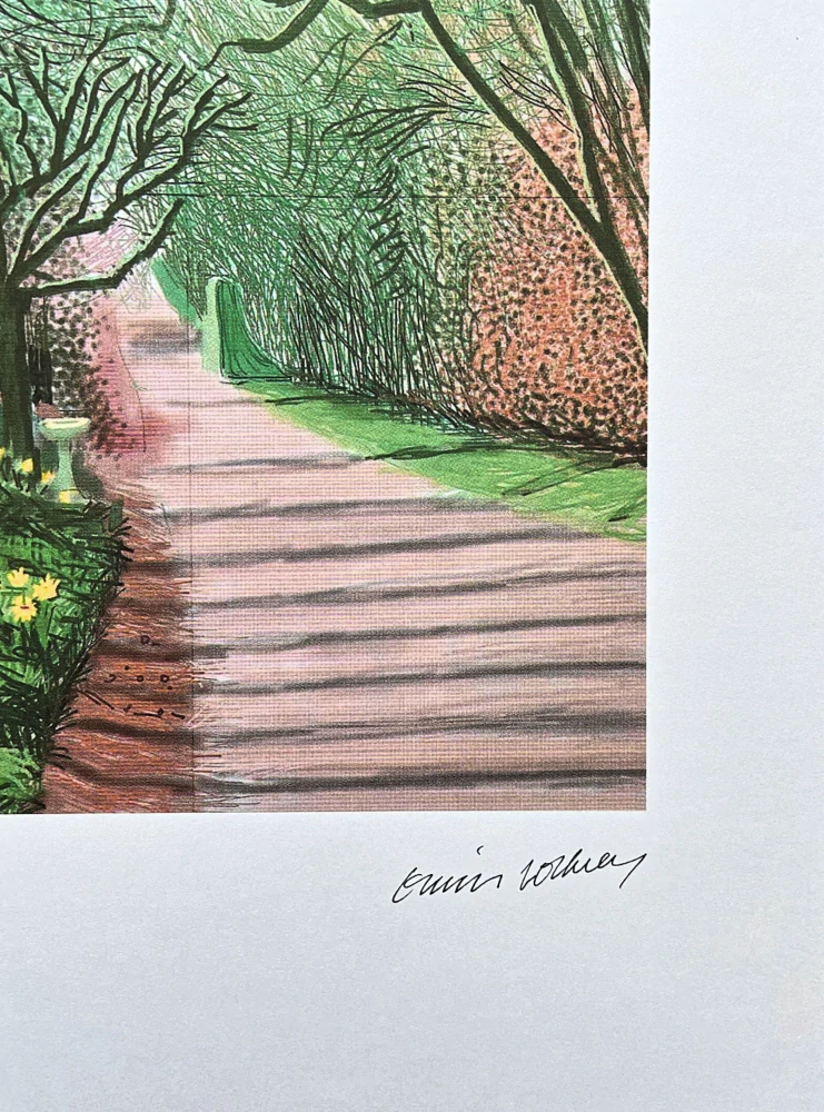 David Hockney - The Arrival of Spring in Woldgate - Road x/500 - limitovaná edice s certifikátem, 35x50 cm