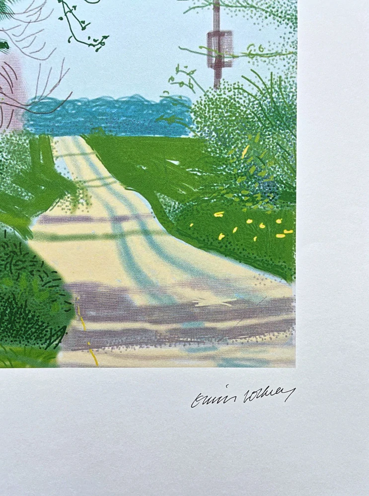David Hockney - The Arrival of Spring in Woldgate no.11 35/500 - limitovaná edice s certifikátem, 35x50 cm