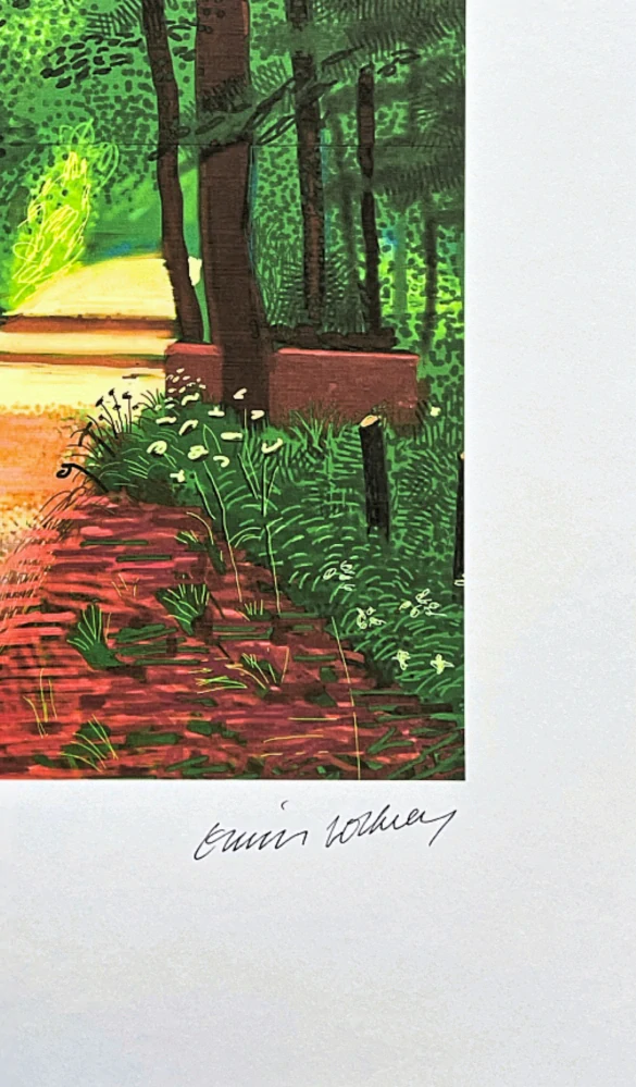 David Hockney - The Arrival of Spring in Woldgate no.16 x/500 - limitovaná edice s certifikátem, 35x50 cm