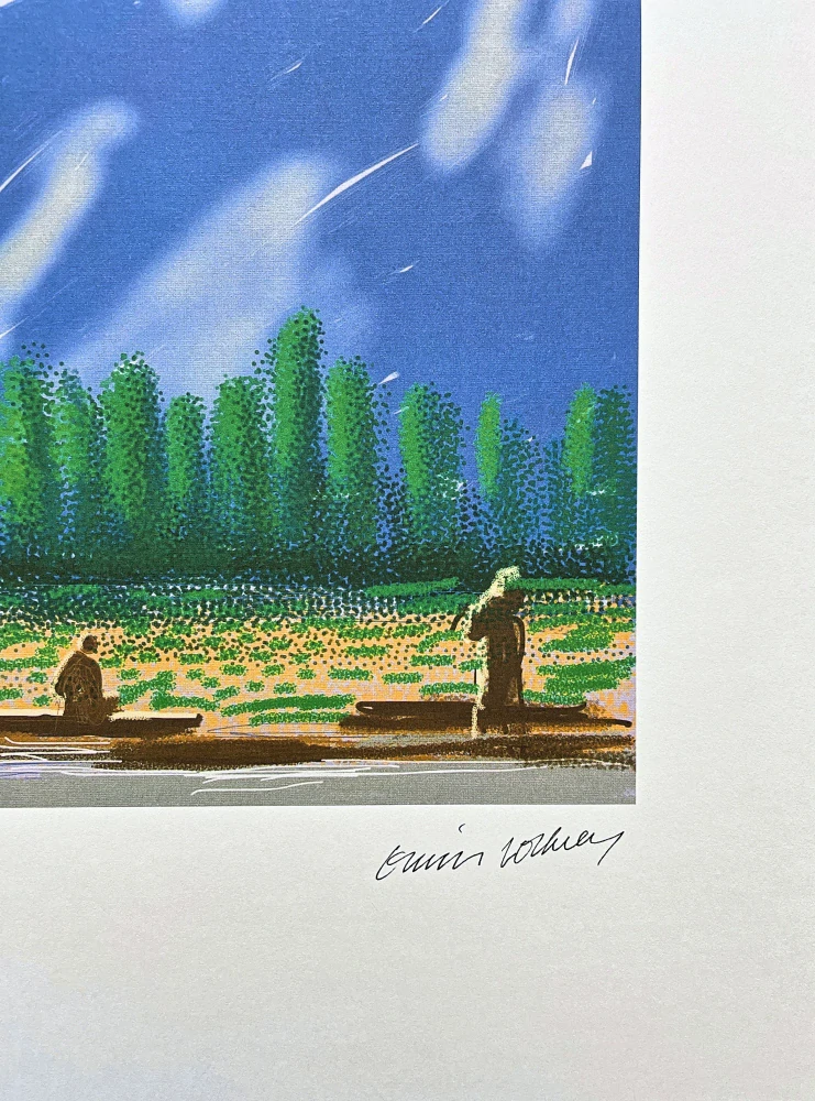 David Hockney - Fisherman in the Mountains x/500 - limitovaná edice s certifikátem, 35x50 cm