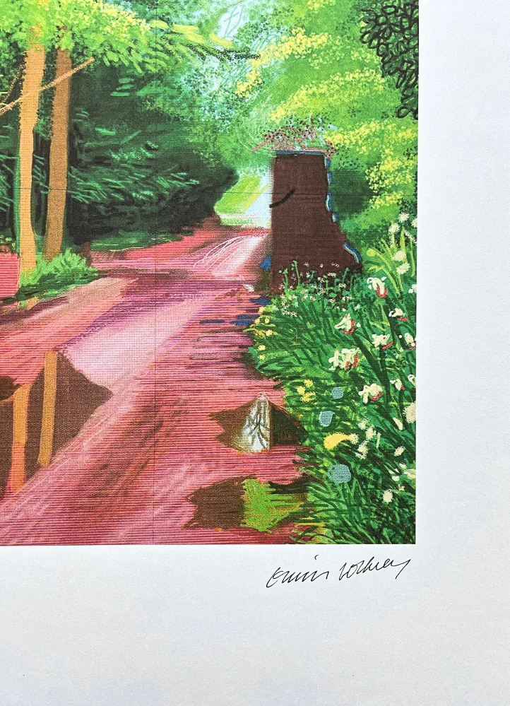 David Hockney - The Arrival of Spring in Woldgate 11th May x/500 - limitovaná edice s certifikátem, 35x50 cm