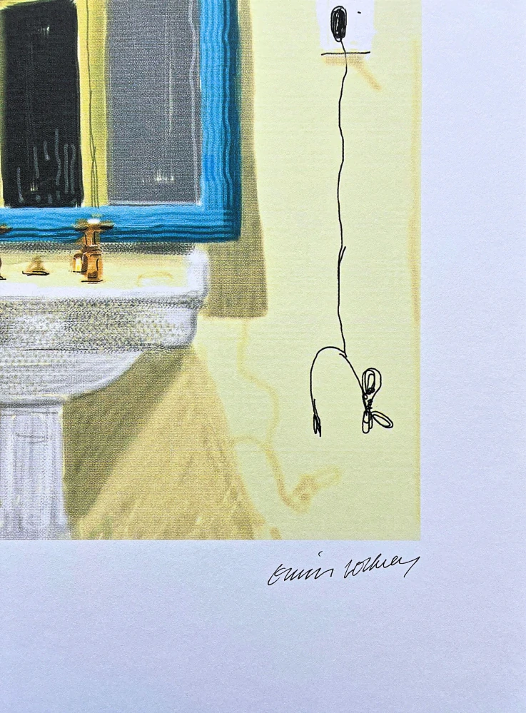 David Hockney - Bathroom 58/500 - limitovaná edice s certifikátem, 35x50 cm