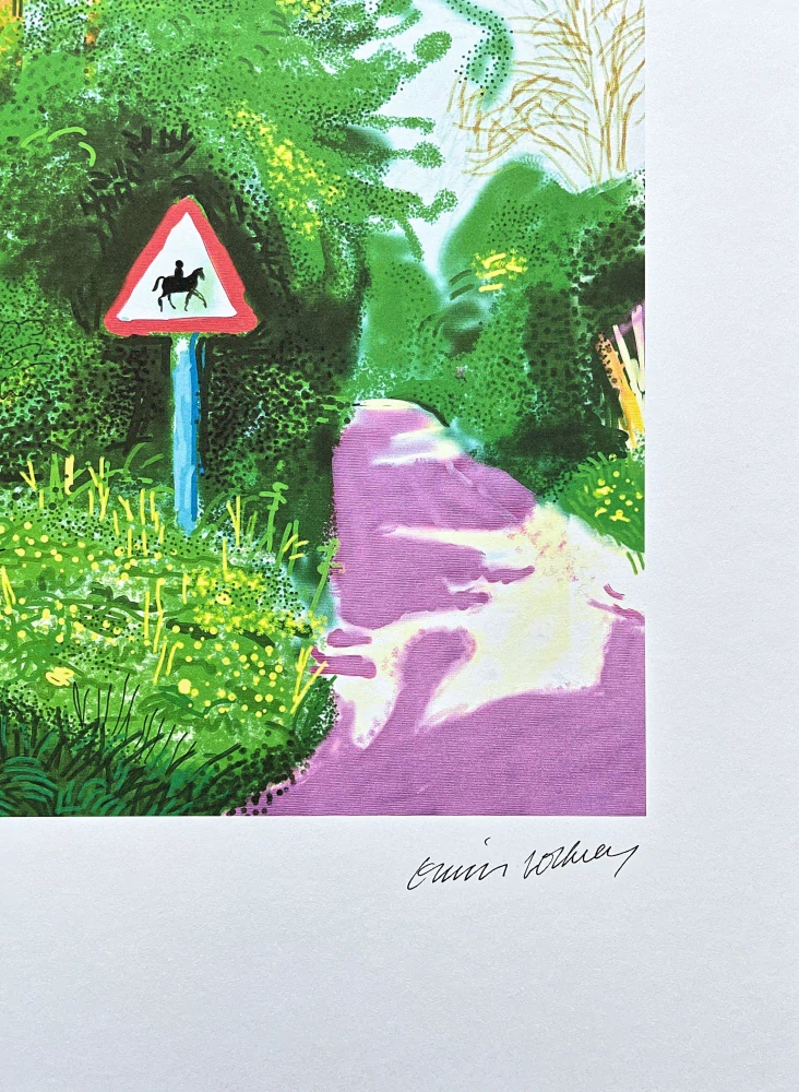 David Hockney - The Arrival of Spring in Woldgate 5th May 33/500 - limitovaná edice s certifikátem, 35x50 cm