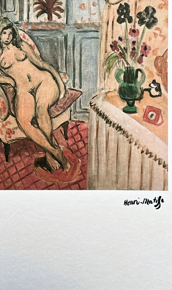Henri Matisse - The Artist and his model 18/75 - signováno 50x70cm