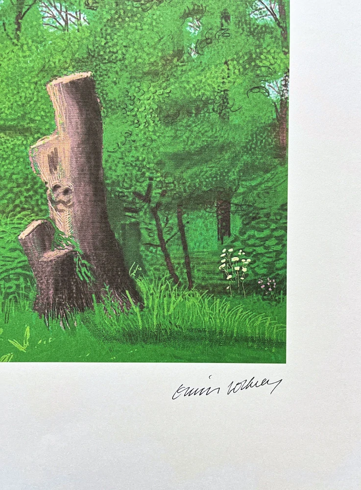 David Hockney - The Arrival of Spring in Woldgate 22th May 93/500 - limitovaná edice s certifikátem, 35x50 cm