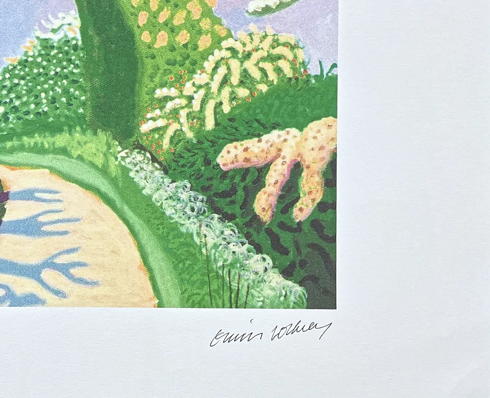 David Hockney - Hawthorn Blossom 35/500 - limitovaná edice s certifikátem, 50x35 cm