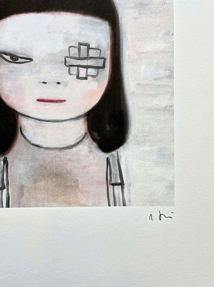 Nara Yoshitomo - Girl with Eyepatch 21/300 - signováno, číslovaná edice, 50x65 cm