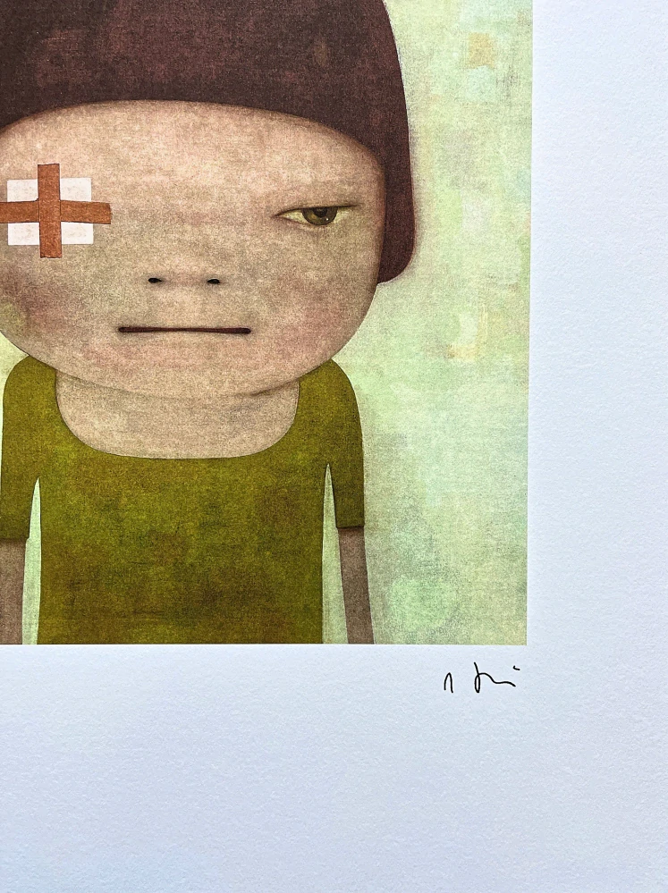 Nara Yoshitomo - Wounded 35/300 - signováno, číslovaná edice, 50x65 cm