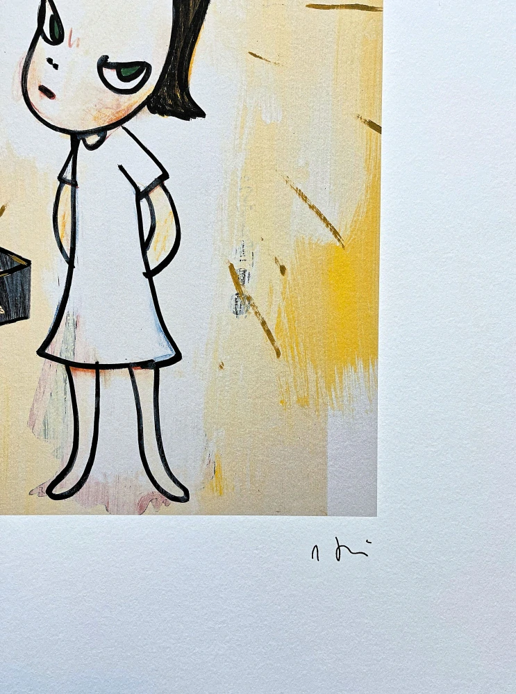 Nara Yoshitomo - Girl with Tree 38/300 - signováno, číslovaná edice, 50x65 cm
