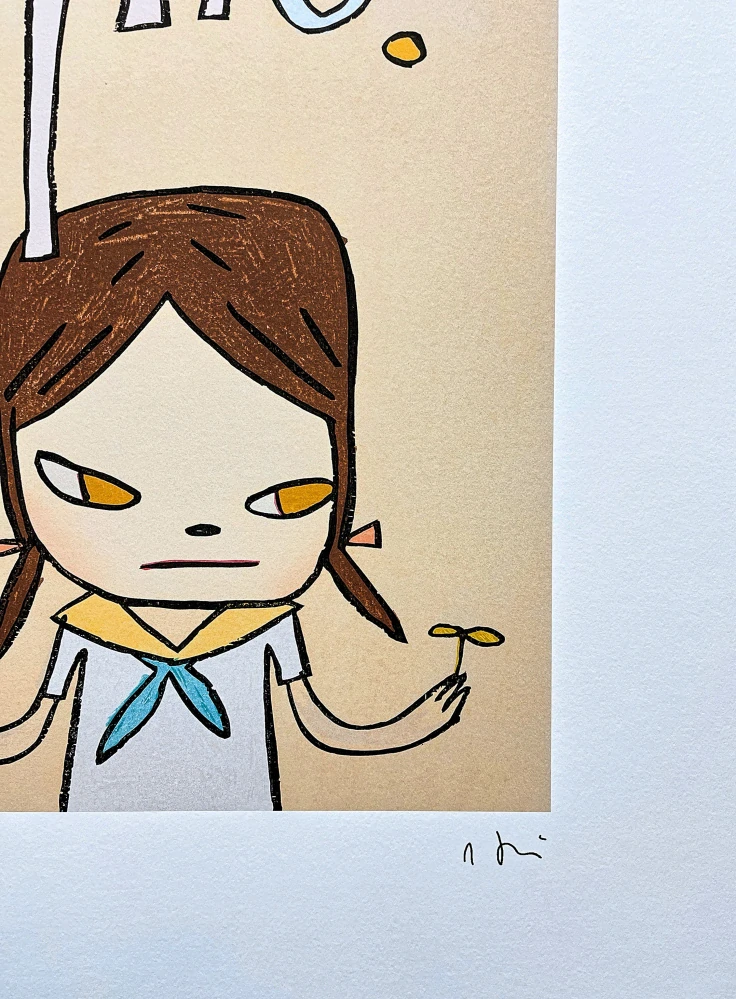 Nara Yoshitomo - Tell Me 75/300 - signováno, číslovaná edice, 50x65 cm