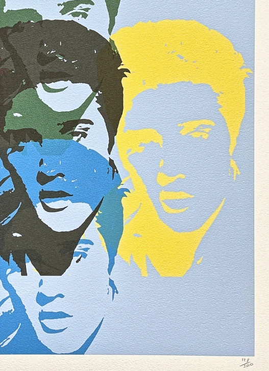 Andy Warhol - 5x Elvis Presley 128/500 - signováno, 50x50cm, limitovaná edice CMOA s certifikátem