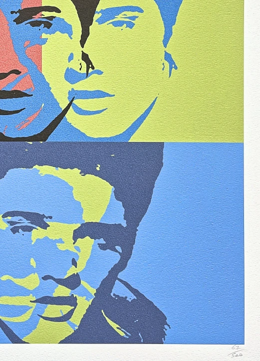 Andy Warhol - Elvis Presley červeno-zeleno-modrý x/500 - signováno, 50x50cm, limitovaná edice CMOA s certifikátem