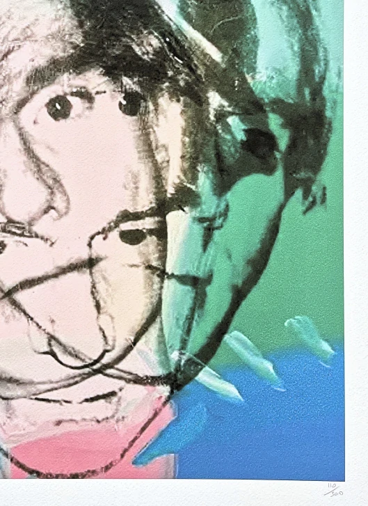 Andy Warhol - Self Portrait triple 110/500 - signováno, 50x50cm, limitovaná edice CMOA s certifikátem