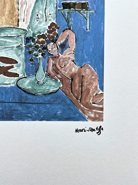 Henri Matisse - Nude with fish 61/75 - signováno 50x70cm