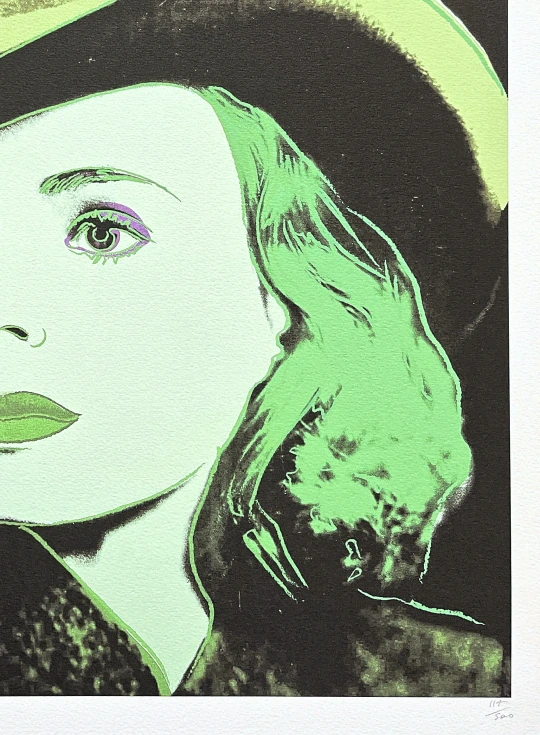 Andy Warhol - Ingrid Bergman zelená 114/500 - signováno, 50x50cm, limitovaná edice CMOA s certifikátem