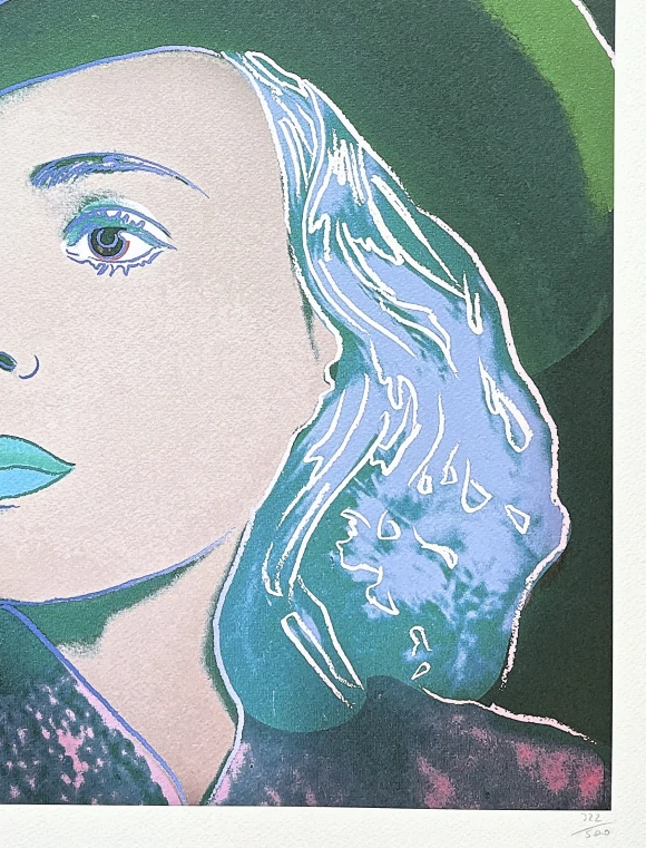 Andy Warhol - Ingrid Bergman zeleno-modrá 322/500 - signováno, 50x50cm, limitovaná edice CMOA s certifikátem