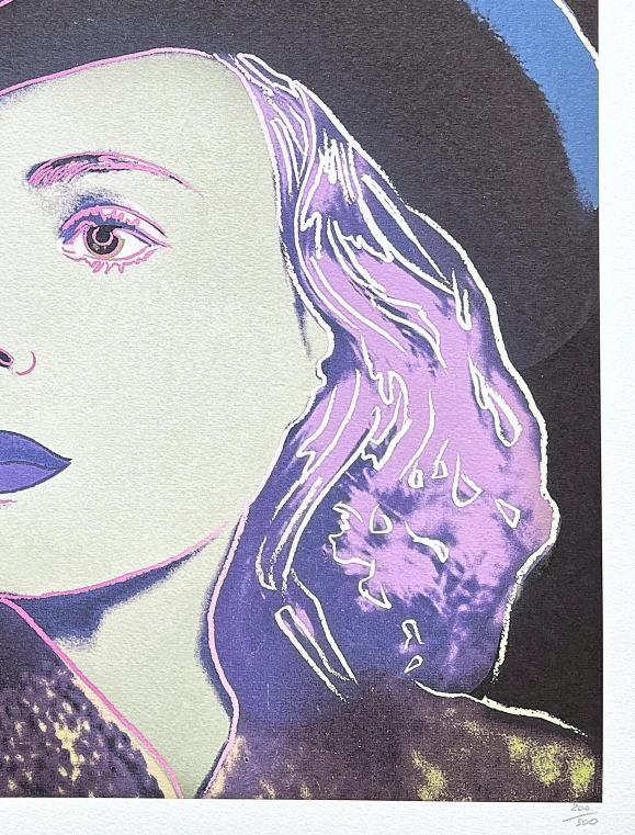 Andy Warhol - Ingrid Bergman modro-fialová 200/500 - signováno, 50x50cm, limitovaná edice CMOA s certifikátem