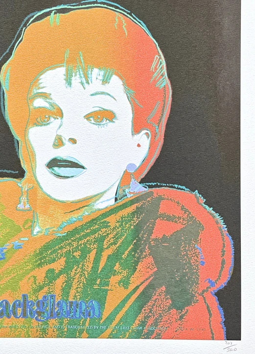 Andy Warhol - Blackglama oranžová 203/500 - signováno, 50x50cm, limitovaná edice CMOA s certifikátem