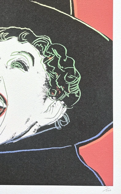 Andy Warhol - The Witch červená 25/500 - signováno, 50x50cm, limitovaná edice CMOA s certifikátem