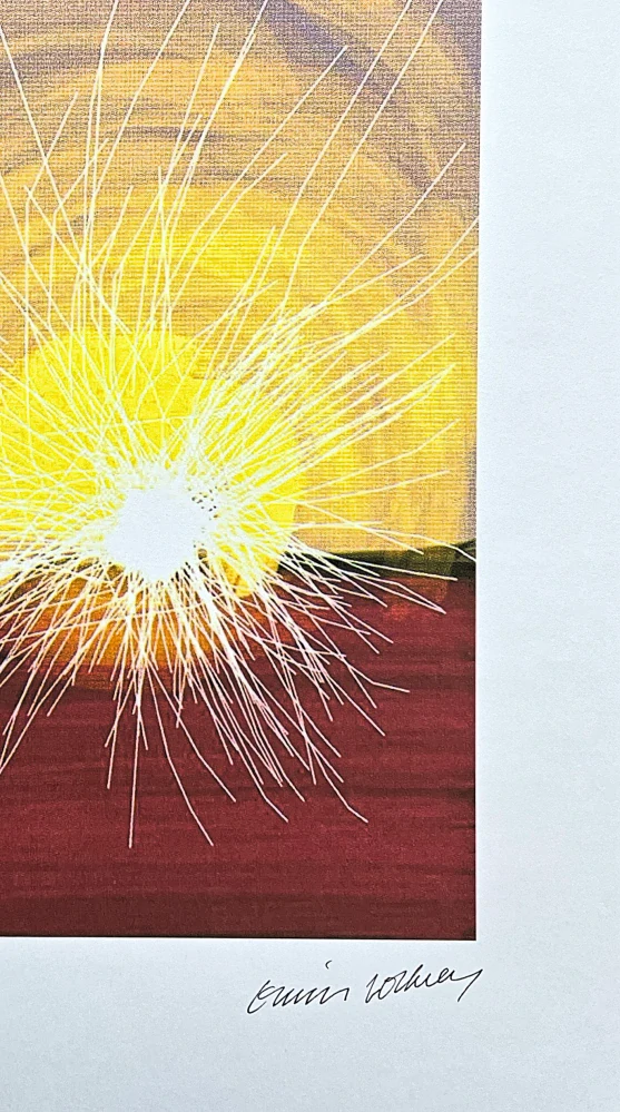 David Hockney - Sun behind the Roof 336/500 - limitovaná edice, s certifikátem, 35x50 cm