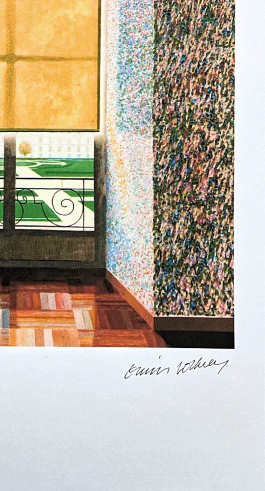 David Hockney - Contrejour in the French style 407/500 - limitovaná edice, s certifikátem, 35x50 cm