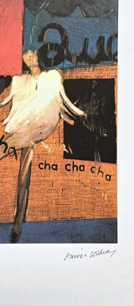 David Hockney - The Cha Cha 42/500 - limitovaná edice, s certifikátem, 35x50 cm
